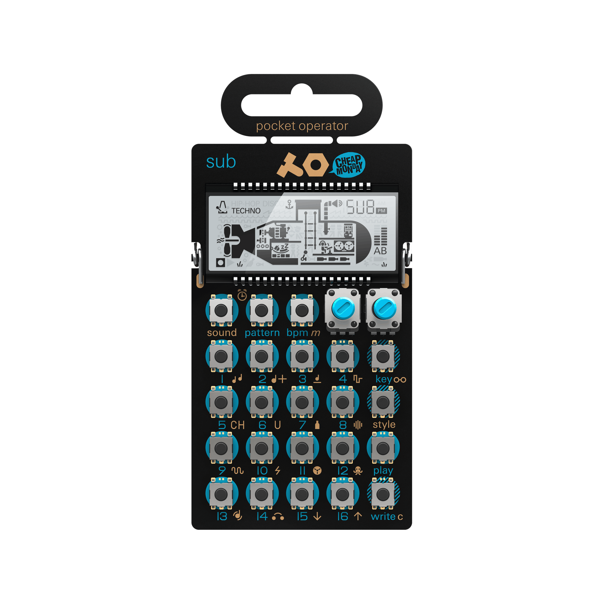 Teenage Engineering PO-14 Sub Bassline Synthesizer Pocket Operator