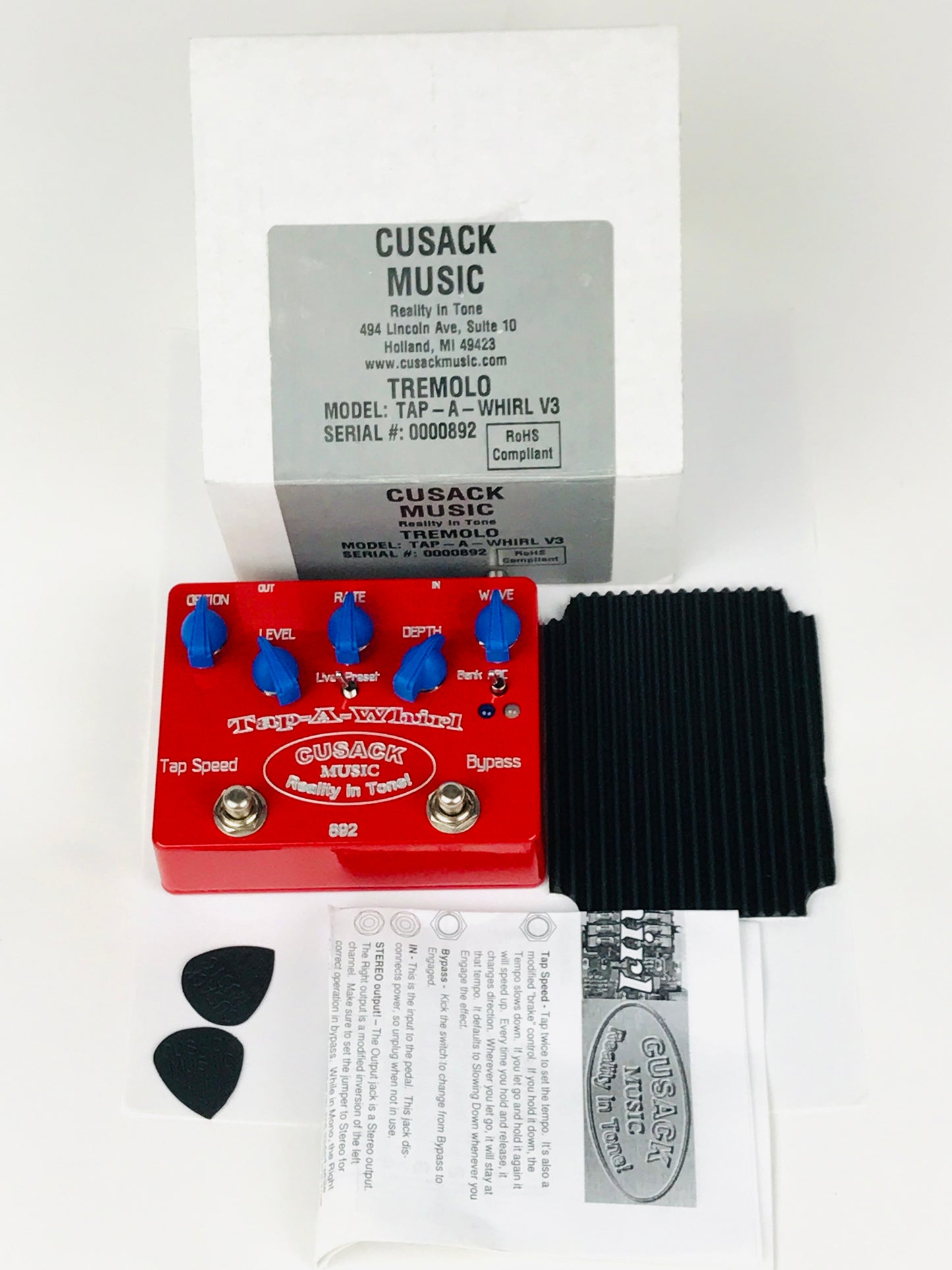 Cusack Music Tap-A-Whirl V3, brand new, old stock