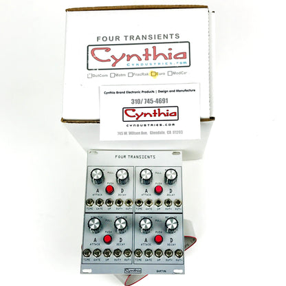 Cyndustries Four Transients eurorack module, brand new, old stock (NOS)