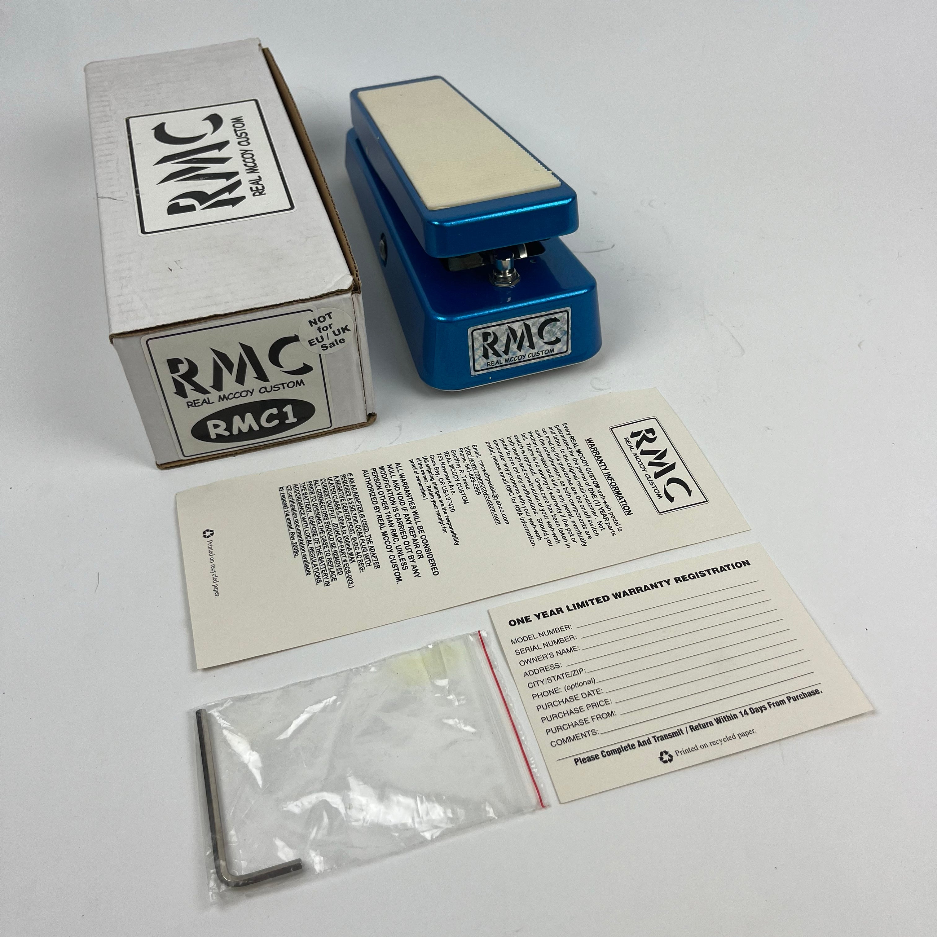 Real McCoy Custom RMC1 Wah-Wah Pedal, Excellent – Big City Music